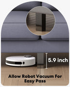 2 Piece Sectional Sofa Set-Comfy Upholstered Couch Set, Solid Wood Leg, Ultra Thick Cushion, Seats Storage, Including 3 Seater Sofa and Loveseat Sofa, Living Room, Apartment, Beige - Grand Goldman