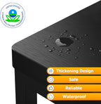 2 Step Wooden Step Stools for Adults Kids, Heavy Duty Stepping Stools Wooden Bed Step Stools for High Beds, Non-Slip 2 Bedside Foot Stool with 500 Lbs Capacity, Kitchen, Bed, RVS Step, Rustic Brown - Grand Goldman