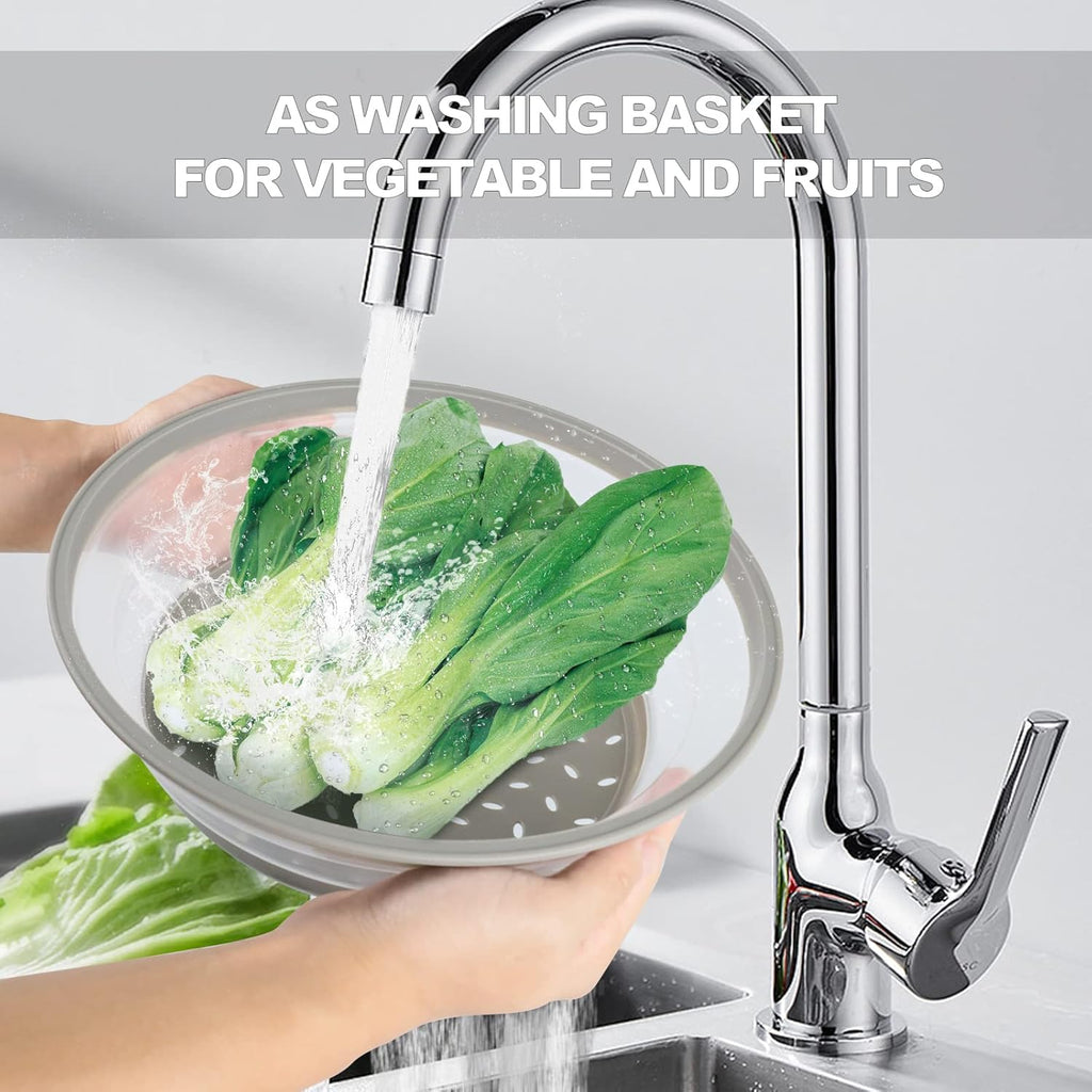 2 in 1, Aidacom Microwave Place Mat & Food Cover- Mat as Bowl Holder, for Splatter Guard, Multi-use: Silicone Trivet, Pot Holders, Drying, Baking, Utensils Rest for Kitchen Counter, Grey - Grand Goldman