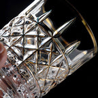 2 pieces of gold crystal whiskey glass - Grand Goldman