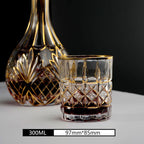 2 pieces of gold crystal whiskey glass - Grand Goldman