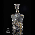 2 pieces of gold crystal whiskey glass - Grand Goldman
