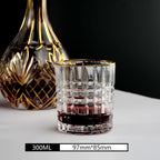 2 pieces of gold crystal whiskey glass - Grand Goldman