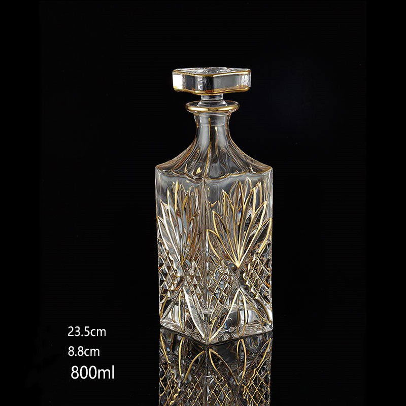 2 pieces of gold crystal whiskey glass - Grand Goldman