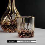 2 pieces of gold crystal whiskey glass - Grand Goldman