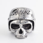 316L Stainless Steel Ride Life Skull Men's Punk Ring