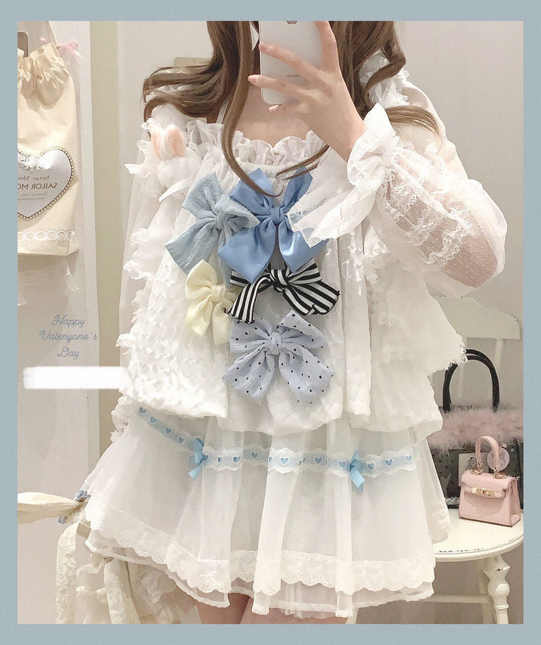 Lace Ribbon Lace Skirt