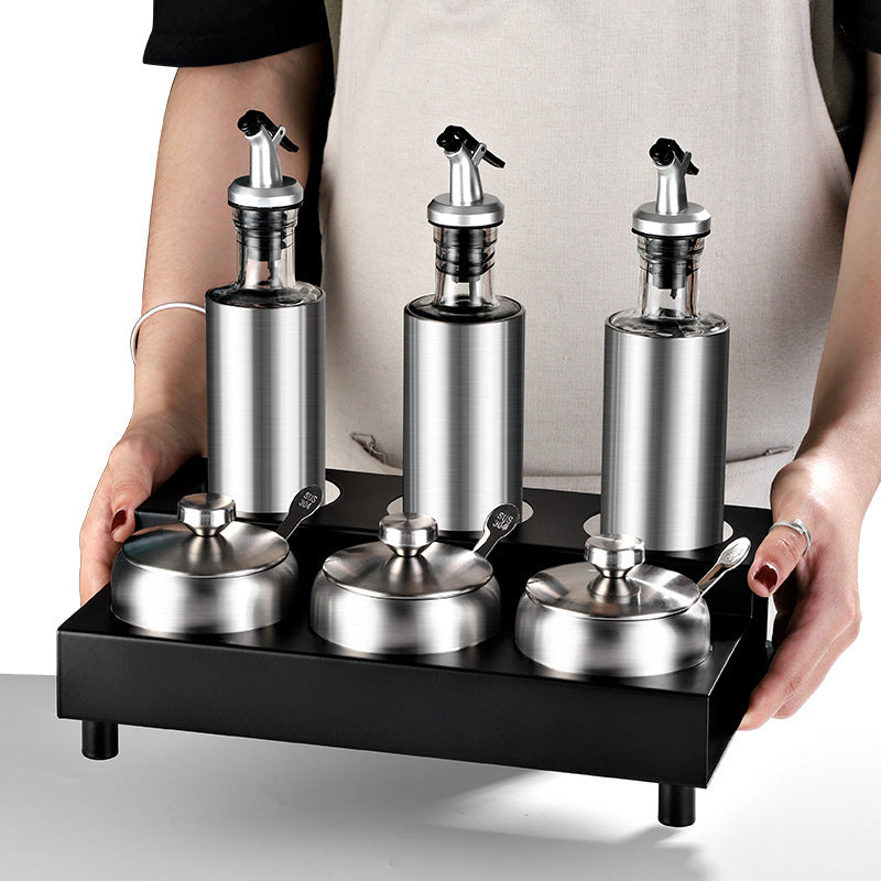 Condiment Rack Condiment Rack Condiment Storage Box Oil, Salt, Sauce And Vinegar