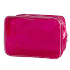 In Stock Solid Color Transparent Cosmetic Bag Large Capacity Convenient And Simple Storage Bag