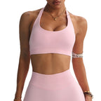 Machine Bag Halter Backless Bra