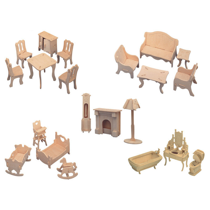 Modèle d'ornements en bois pour meubles pour puzzle