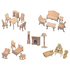 Modèle d'ornements en bois pour meubles pour puzzle