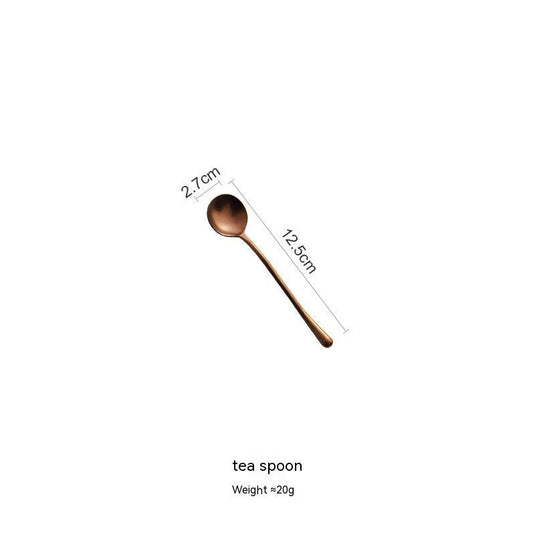 Japanese 304 Stainless Steel Rose Gold Knife, Fork And Spoon Chopsticks