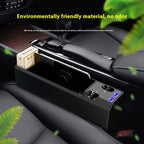 Car Charger Multi-function Storage Box With Dual USB Storage Box