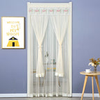 Punch-free Mosquito-proof Curtain Fabric Mesh Curtains Bedroom Lace Partition Four Seasons Household