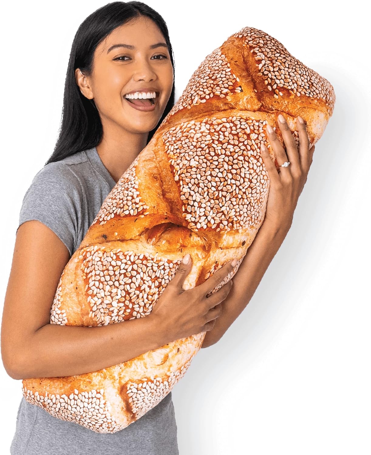 30" 3D Supreme Hot Dog Throw Pillow - Made with Super Soft & Ultra Premium Fabric - Cute, Comfortable, Plush, Stuffed Body Cushion for Home Decor - Best Funny Gift for Meat Lovers - Large - Grand Goldman