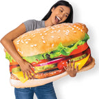 30" 3D Supreme Hot Dog Throw Pillow - Made with Super Soft & Ultra Premium Fabric - Cute, Comfortable, Plush, Stuffed Body Cushion for Home Decor - Best Funny Gift for Meat Lovers - Large - Grand Goldman