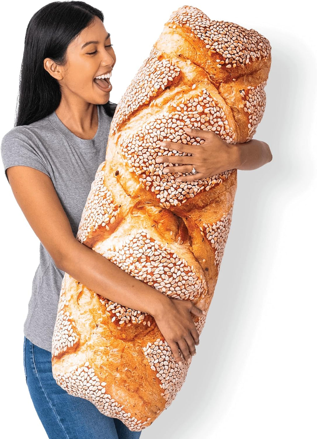 30" 3D Supreme Hot Dog Throw Pillow - Made with Super Soft & Ultra Premium Fabric - Cute, Comfortable, Plush, Stuffed Body Cushion for Home Decor - Best Funny Gift for Meat Lovers - Large - Grand Goldman