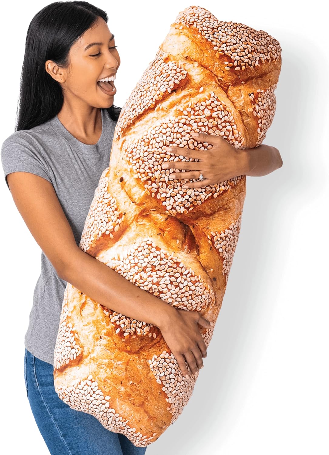 30" 3D Supreme Hot Dog Throw Pillow - Made with Super Soft & Ultra Premium Fabric - Cute, Comfortable, Plush, Stuffed Body Cushion for Home Decor - Best Funny Gift for Meat Lovers - Large - Grand Goldman