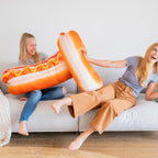 30" 3D Supreme Hot Dog Throw Pillow - Made with Super Soft & Ultra Premium Fabric - Cute, Comfortable, Plush, Stuffed Body Cushion for Home Decor - Best Funny Gift for Meat Lovers - Large - Grand Goldman