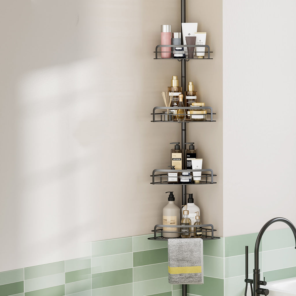 Installation-free Stable Storage Rack Punch-free Bathroom Bathroom Storage Rack