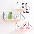 Wooden wall shelf