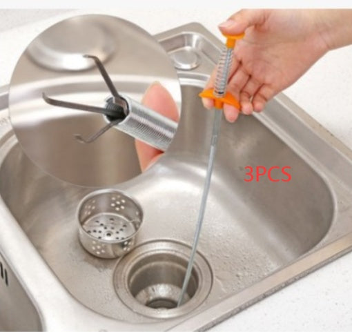 60CM Sewer Dredger Spring Pipe Dredging Tool Household Hair Cleaner Drain Clog Remover Cleaning Tools Household For Kitchen Sink Kitchen Gadgets - Grand Goldman