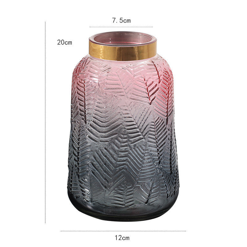 Vaso de vidro degradê