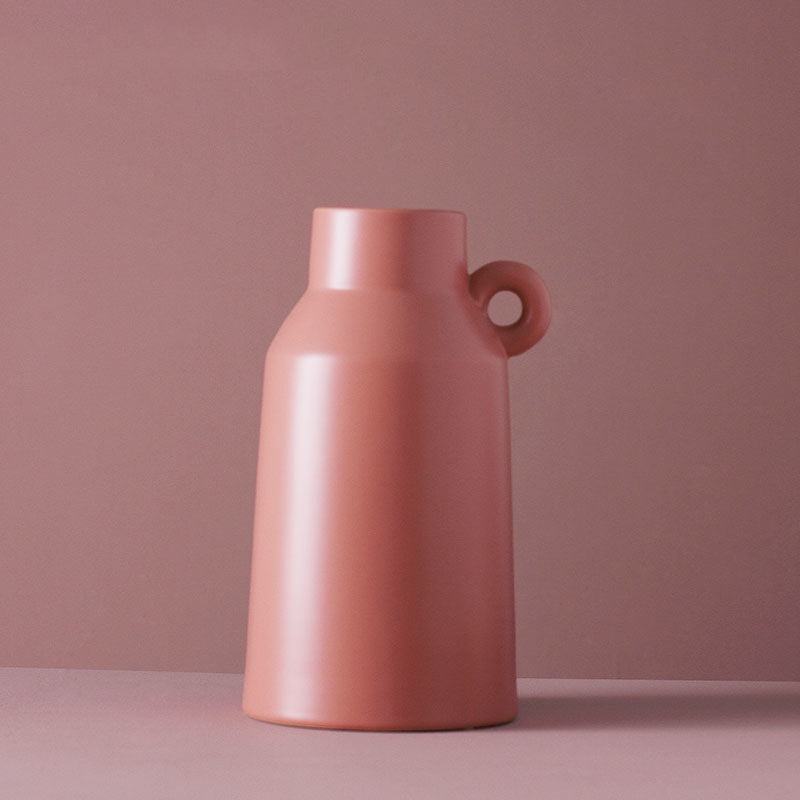 Modern minimalist living room wine cabinet dry flower vase soft decoration