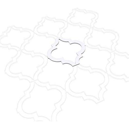 Ekena Millwork 15 3/8"W x 15 3/8"H x 3/8"T ミディアムマラケシュ装飾フレットワーク壁パネル 建築グレードPVC製