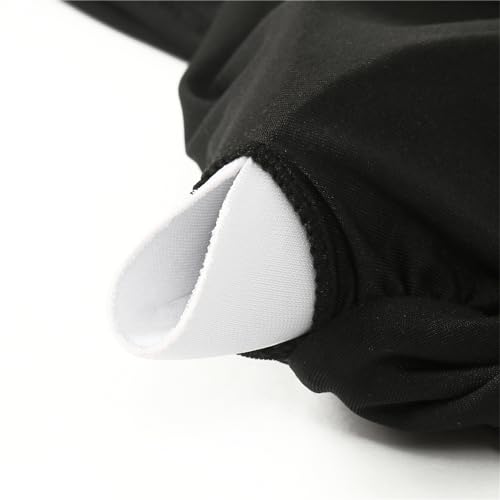 SUUKSESS Women Sexy Tummy Control One Piece Swimsuits Halter Push Up Monokini Bathing Suits (Black, L)