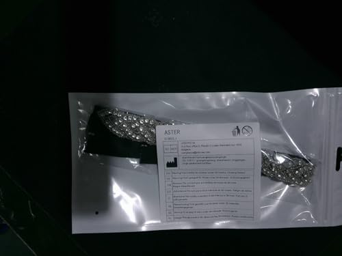 Aster Bridal Rhinestone Belt for Women, Handcrafted Sparkly Rhinestone Belt for Formal Dress, Wedding Dress Belt Glitter Ribbon Belt for Jeans Dress(Black)