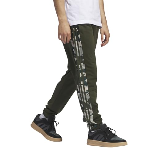 adidas Men's Essentials Camouflage Tricot Track Pants, Night Cargo