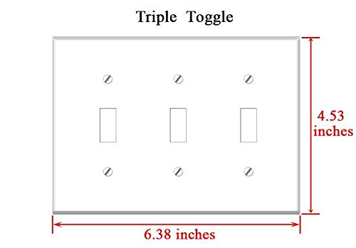 Switch Plate Triple Toggle - Wood Boards Facade Wooden Wall Battens Background 2