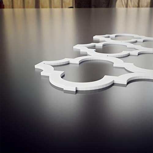 Ekena Millwork 15 3/8"W x 15 3/8"H x 3/8"T ミディアムマラケシュ装飾フレットワーク壁パネル 建築グレードPVC製