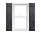 Polaris Homeside 4 Board and Batten Joined Vinyl Shutters (1 Pair) 14-1/2in. x 59in. - 410 Gray