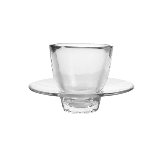 Japanese-style Atomized Glass Tea Cup Plate Combination