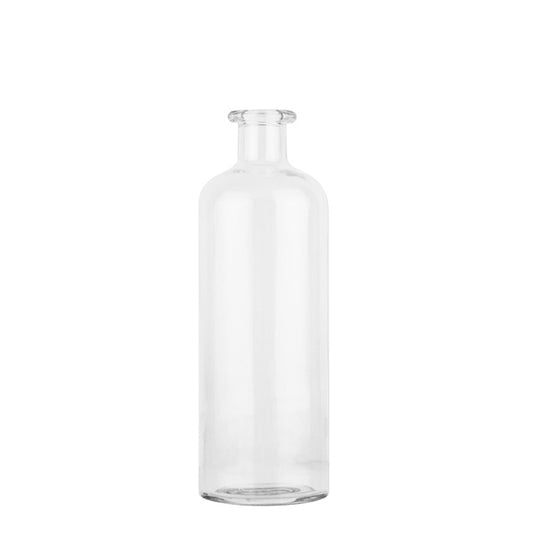 Mouth Glass Vase Clear Blue Simple Nordic Inserted Vase