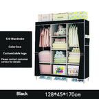 Metal Combination Simple Wardrobe Rental Room Steel Pipe Assembly Clothes Household Bedroom