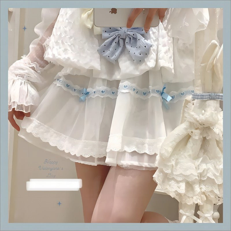 Lace Ribbon Lace Skirt