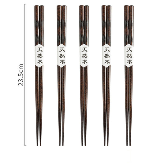 Japanese Style Wooden Pointed Chopsticks Creative Set