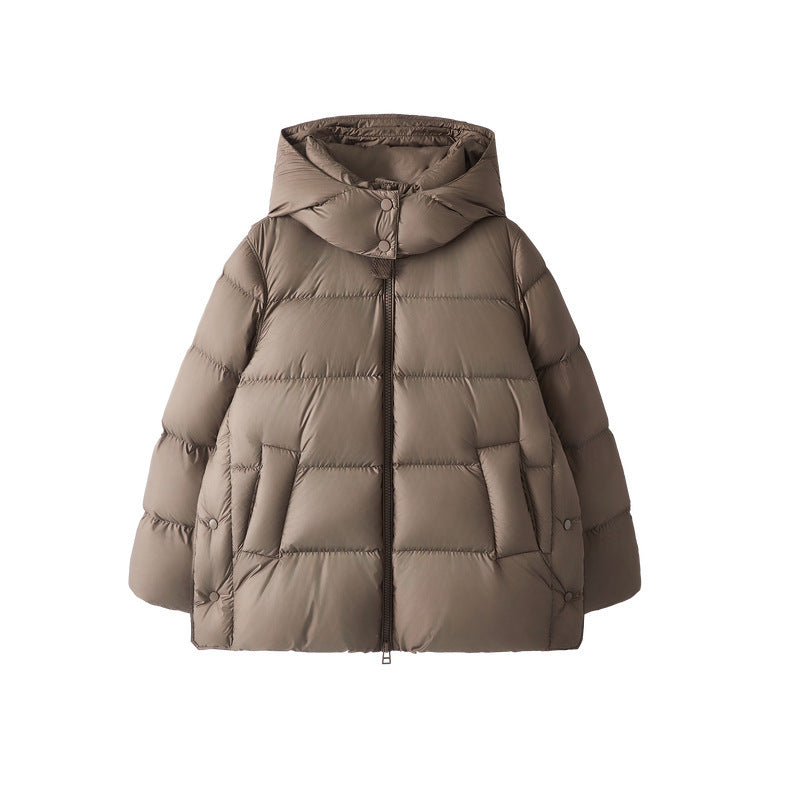 Detachable Cap Down Jacket Women's Short Winter