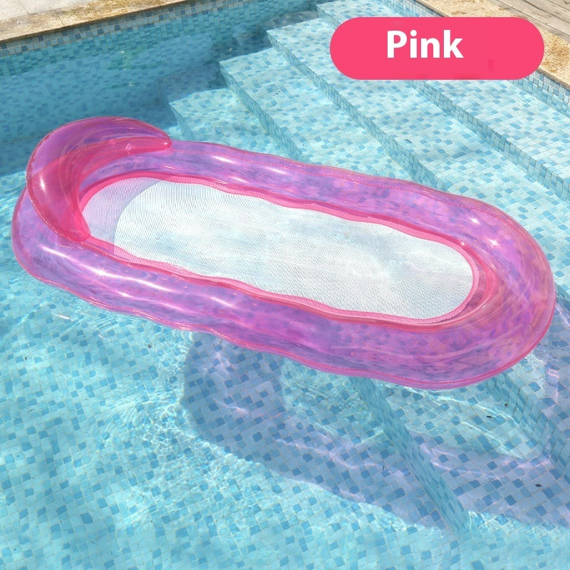 Water Foldable Transparent Wave Recliner Floating Bed