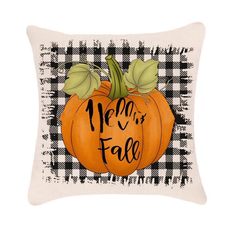 New Autumn Halloween Pumpkin Pillow Car Sofa Cushion Cover