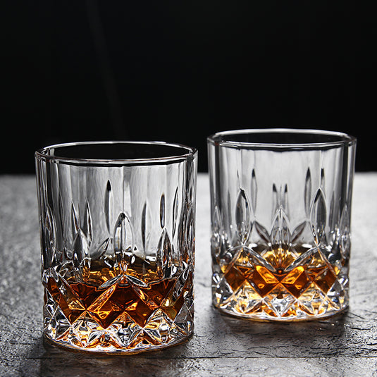 Ensemble de verres à whisky en verre cristal sans plomb, bouteille de carafe créative en verre de vin rouge, 6 pièces
