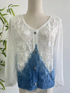 Ethnic Style Handmade Tie-dyed Loose Small Outerwear Top