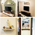 Simple Solid Wood Flat Partition Shelf Shelf