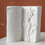 Ceramic Book Stand Creative Home Desktop Storage Office Decoration