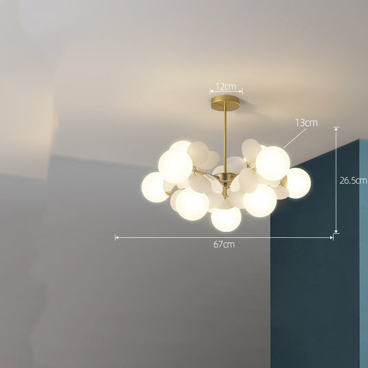 Lustre nordique moderne minimaliste pour salon et chambre à coucher