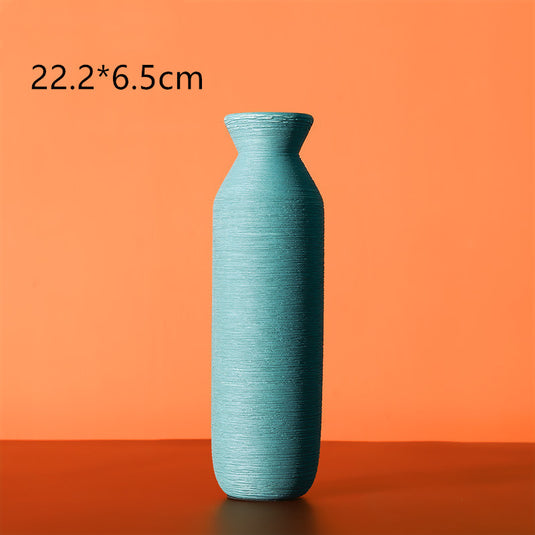 Vase nordique en céramique brossée Morandi
